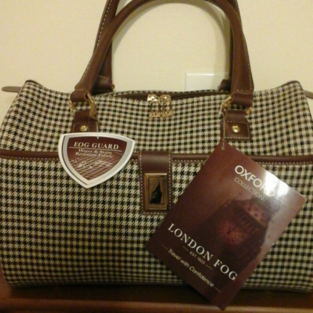 New London fog, travel satchel bag.